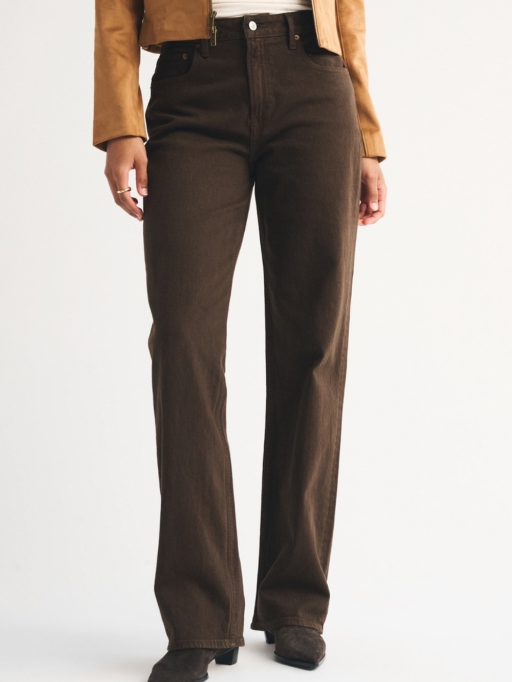 A&F curve love high rise 90s relaxed jeans 2L